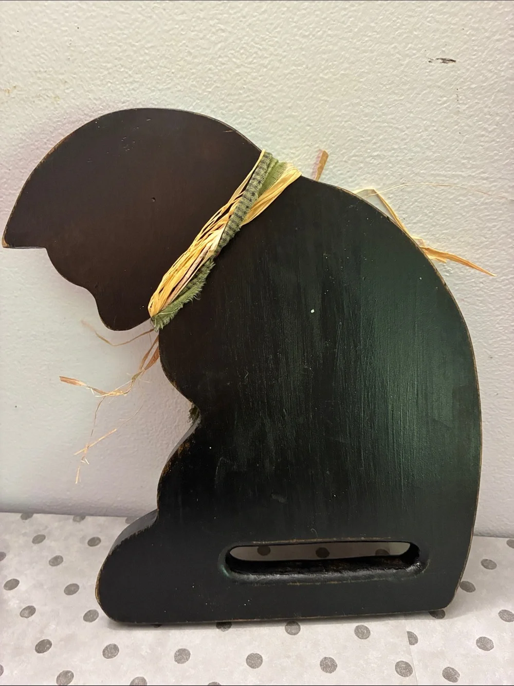 Black Decorative Cat Shelf Sitter